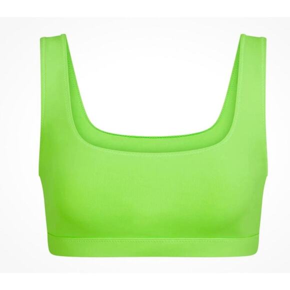 SKIMS Other - 💚 NWT SKIMS Recycled Swim Tank Bikini Top – Neon Green XS 💚